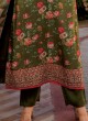 Floral Printed Pant Style Suit For Wedding